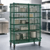 Thumbnail image #3 for EagleGard Mobile Wire Security Cage with Lockable Dual Doors and Casters, 39-1/4 in. W x 27-1/4 in. D x 69 in. H