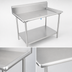 Thumbnail image #3 for John Boos Stainless Steel Sorting Table with 10-Inch Backsplash and Undershelf, 60-7/8 x 30-3/8 Inches