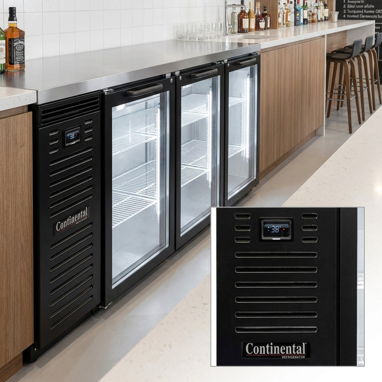 Product image #3 for Continental Refrigerator BB79NGDPT 79-Inch Six-Door Pass-Thru Refrigerated Back Bar Cooler
