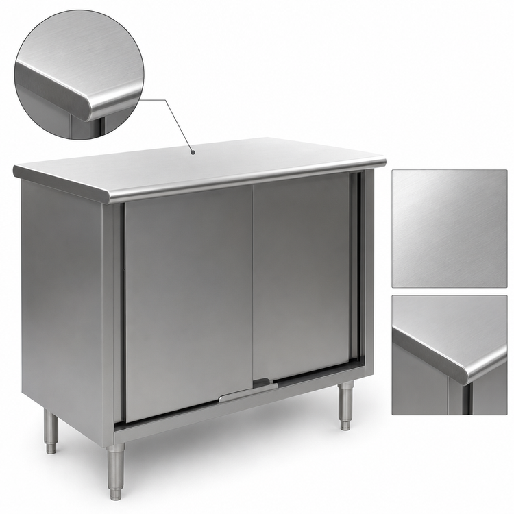 Product image #3 for Eagle Spec-Master 36-Inch x 24-Inch Enclosed Base Work Table with Sliding Doors