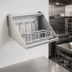 Thumbnail image #3 for Klinger's Trading Wall-Mount Tubular Glass Rack Sorting Shelf, 22 x 18-1/2 Inches, 304 Stainless Steel