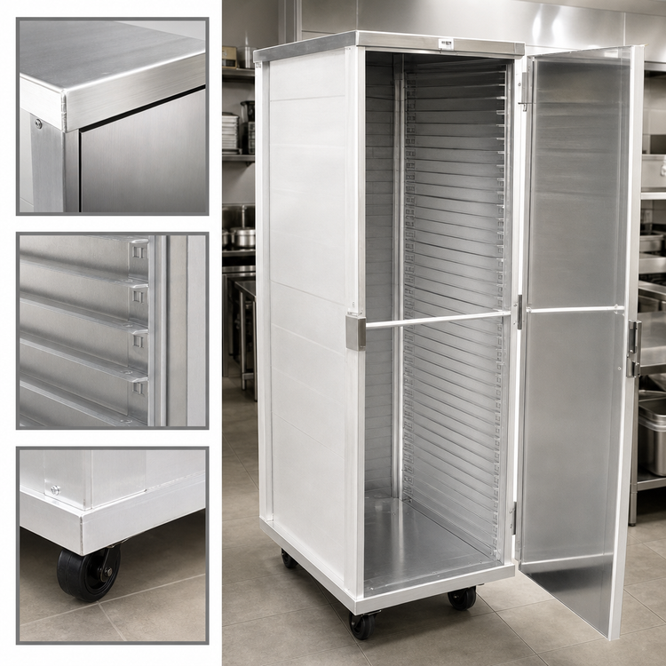 Product image #3 for 40-Tier Enclosed Aluminum Mobile Pan Rack Cabinet for 18 x 26 Sheet Pans