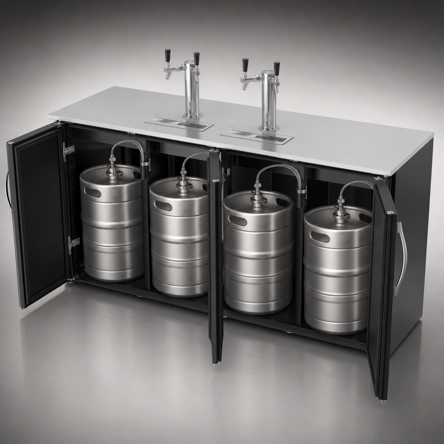 Four Keg Capacity