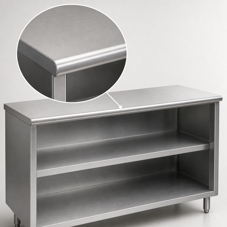 Product image #3 for Eagle Spec-Master Series Stainless Steel Plate Cabinet with Hinged Doors, 60-Inch W x 15-Inch D