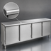 Thumbnail image #3 for Spec-Master Series Stainless Steel Plate Cabinet with 4 Hinged Doors, 120-Inch W x 15-Inch D