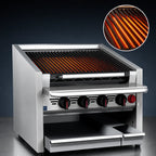 Thumbnail image #3 for Magikitch'n (Middleby) CM-RMB-660CR 60-Inch Countertop Gas Radiant Charbroiler with Manual Controls and Round Rod Grate
