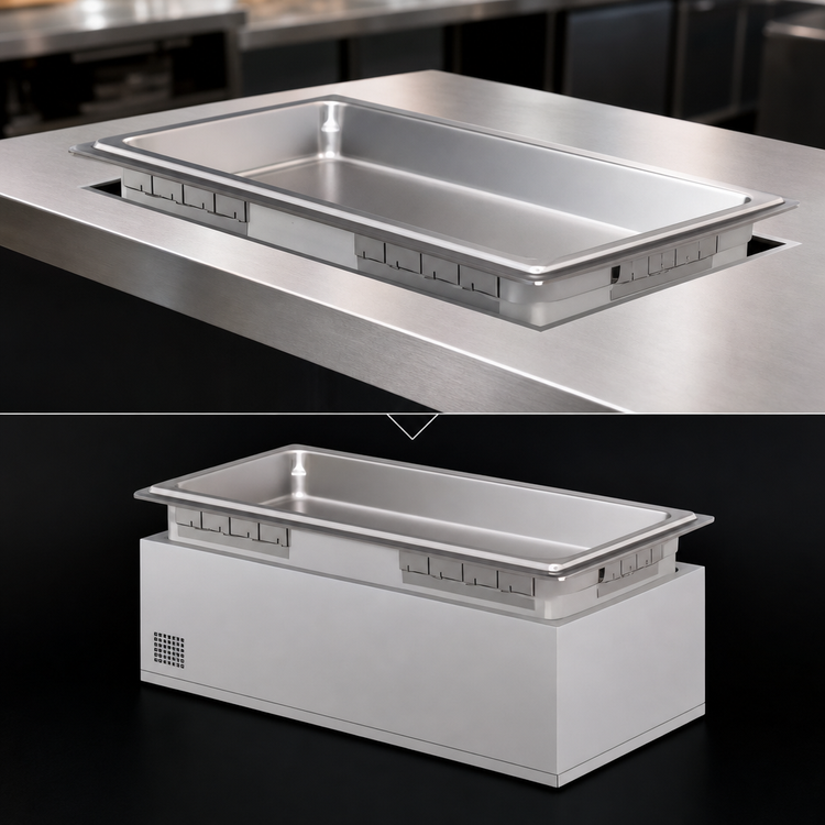 Product image #3 for Hatco Rectangular Drop-In Insulated Heated Well for Full-Size Pan