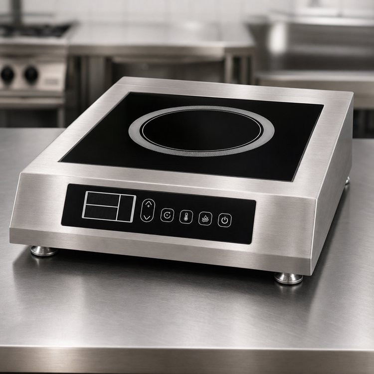 Product image #2 for Omcan 3400W Single-Burner Countertop Commercial Induction Cooker