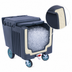 Thumbnail image #4 for 125 lb. Insulated Polyethylene Ice Caddy with Sliding Lid, Drain Faucet, and Casters
