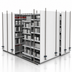 Thumbnail image #3 for Metro qwikTRAK High Density Track Shelving Stationary End Unit Kit with 74-Inch Posts