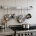 Thumbnail image #3 for John Boos 48-Inch Wall-Mount Single-Bar Stainless Steel Commercial Pot Rack with 4 Double Hooks