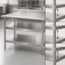 Thumbnail image #3 for Eagle Group Adjustable Stainless Steel Work Table Undershelf, 96 Inch x 30 Inch, for Uni-Lok Hat Channel Frame Tables