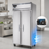 Thumbnail image #3 for Continental Refrigerator Slim Line 2FSESN Two-Section Shallow Depth Reach-In Freezer