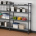 Thumbnail image #3 for Cambro Camshelving Basics Plus 4-Shelf Add-On Polymer Shelving Unit, 36-Inch Wide x 24-Inch Deep x 64-Inch High, Brushed Graphite