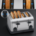 Thumbnail image #3 for Hatco 4-Slot Pop-Up Toaster for Bread and Bagels, 208V, Stainless Steel