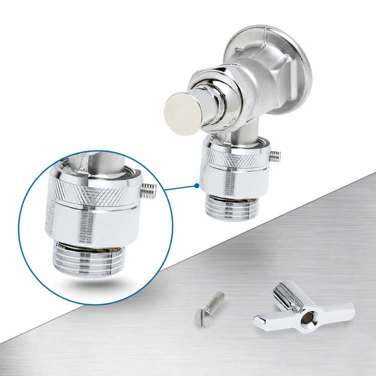 Product image #3 for T&S Brass Sill Faucet with Vacuum Breaker, Loose Key Handle, and 3/4-Inch Female Inlet