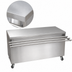 Thumbnail image #3 for BK Resources 72-Inch Solid Top Stainless Steel Serving Counter with Hinged Door, Lock, and Tray Shelf
