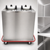 Thumbnail image #3 for Enclosed Unheated 2-Silo Mobile Plate Dispenser Cart for 12-Inch Round Plates