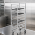 Thumbnail image #3 for Channel Stainless Steel Single-Section Cafeteria Tray Rack for 14