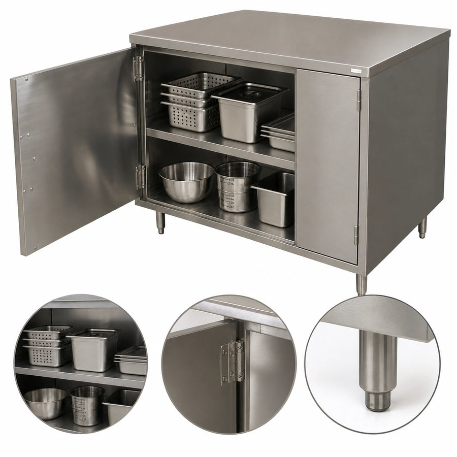 Cabinet Base with Hinged Doors