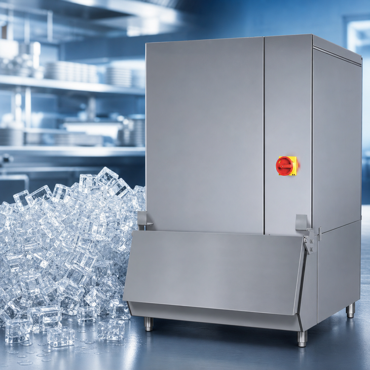 Product image #4 for Manitowoc Indigo NXT SpaceMaker Marine Water-Cooled Dice Cube Ice Maker, Self-Contained, 30 Inch Wide