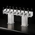 Thumbnail image #3 for Perlick Extra-High Back-to-Back Bridge Tee Countertop Glycol-Cooled Draft Beer Tower, 24 Faucets, Polished Chrome
