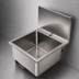 Thumbnail image #3 for John Boos Pro-Bowl Wall-Mounted Hand Wash Sink with 16 x 16 x 10 Inch Bowl and 12 Inch Backsplash