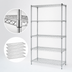 Thumbnail image #3 for Quantum Stationary 5-Shelf Wire Shelving Starter Kit, 36