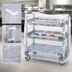 Thumbnail image #3 for MetroMax i Clear Vinyl Cart Cover with Velcro Fastener for Queen Mary and Banquet Carts