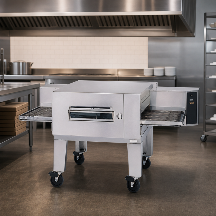Product image #3 for Lincoln Impinger Low Profile Propane Single-Deck Conveyor Pizza Oven