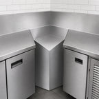 Thumbnail image #3 for Krowne Royal Series KR19-R60 60° Rear Corner Underbar Angle Filler, 19-Inch Depth, Stainless Steel, Flat Top, No Legs