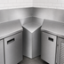 Thumbnail image #3 for Krowne Royal Series 60° Rear Corner Underbar Angle Filler, 19-Inch Front-to-Back, Stainless Steel