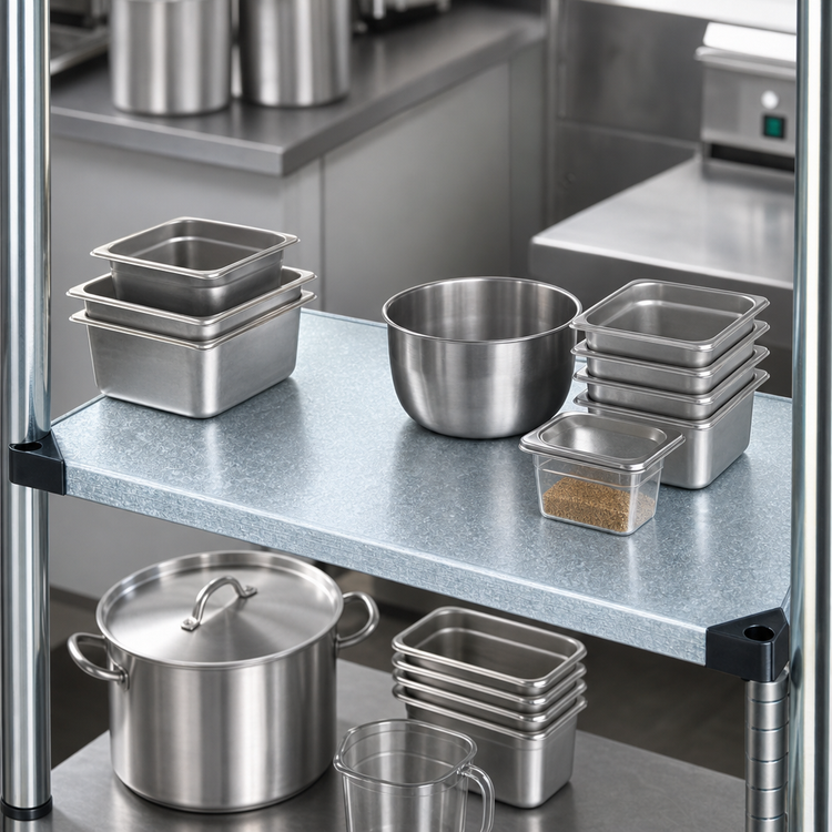Product image #3 for Quantum 24-Inch W x 18-Inch D Solid Galvanized Steel Shelf with Marine Edge