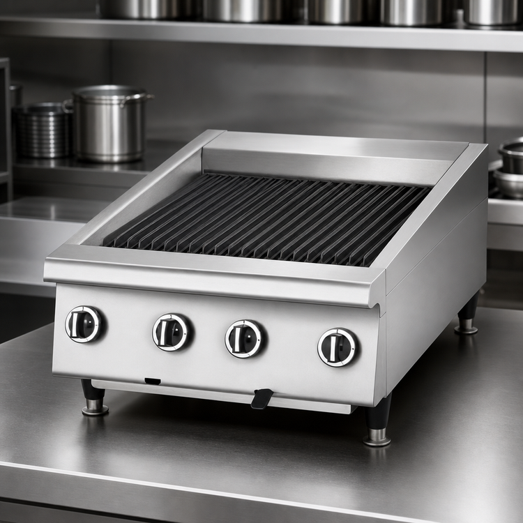Product image #3 for Garland Signature GTBG48-AR48 48" Countertop Gas Radiant Charbroiler with Adjustable Grates