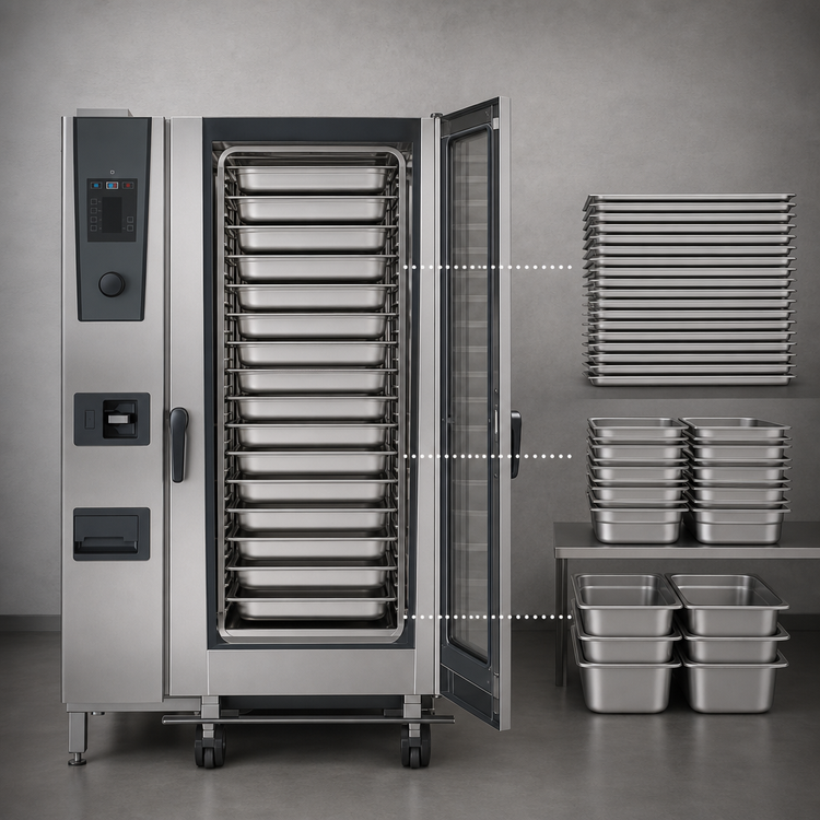 Product image #3 for RATIONAL iCombi Classic 20-Full Size Electric Combi Oven, 480V 3-Phase Floor Model