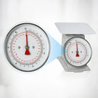 Thumbnail image #3 for Winco SCAL-66 Mechanical Receiving/Portion Scale, 6.5-Inch Sloped Dial, 6 lb / 3 kg Capacity, Painted Steel Case of 8