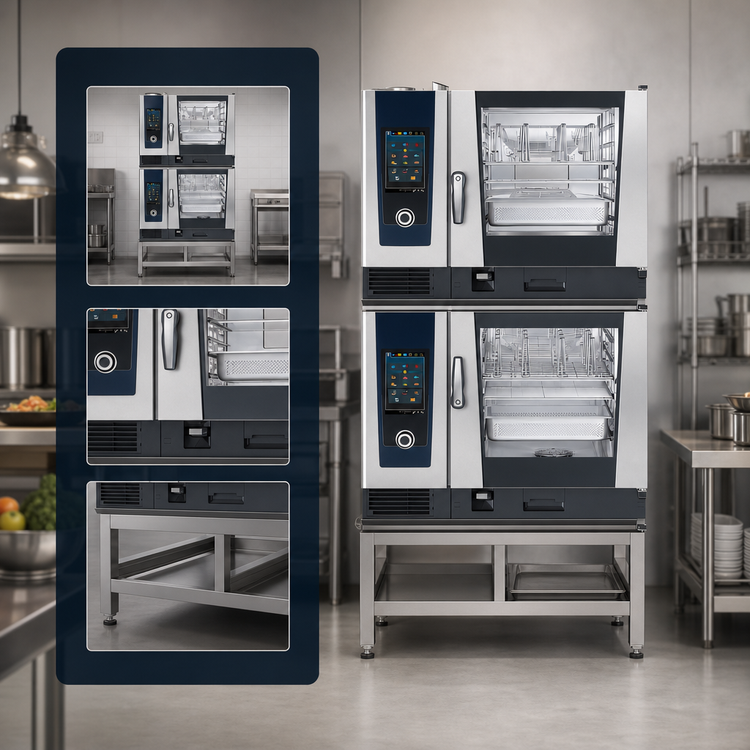 Product image #3 for RATIONAL iCombi Pro Double-Stack Full-Size Electric Combi Oven Set