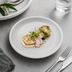 Thumbnail image #3 for Ridge 10-Inch 15-Ounce Oblong Coupe Plate, Cement Melamine