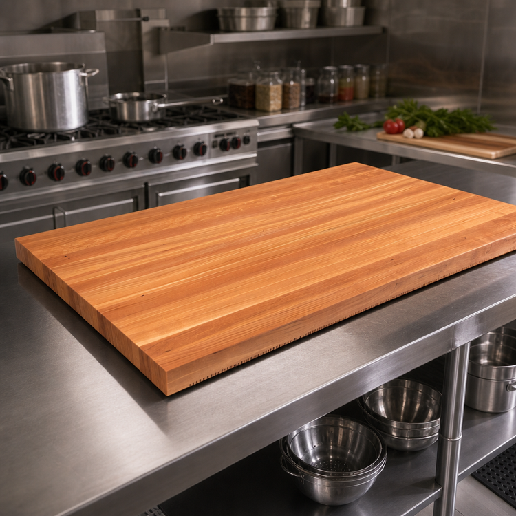 Product image #3 for Boos Block American Cherry Edge Grain Kitchen Countertop, 108 x 32 x 1-1/2 Inch, Varnique Finish