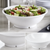 Thumbnail image #3 for Carlisle Epicure 57 oz Footed Serving Bowl, 9-1/4 Inch, White Melamine