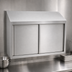 Thumbnail image #3 for Eagle Group 48-Inch Wall-Mounted Stainless Steel Wall Cabinet with Sliding Doors