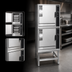 Thumbnail image #3 for Groen HyperSteam Double-Stacked Electric Convection Steamer, Stand-Mounted, 2 Compartments, 5-Pan Capacity per Compartment