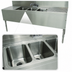Thumbnail image #3 for Advance Tabco Prestige Supreme 84-Inch 3-Compartment Stainless Steel Underbar Sink Unit with Dual Drainboards and Faucet
