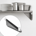 Thumbnail image #3 for Eagle Group Heavy Duty Right-Hand Single-Knob Shelf C Bracket, 24 Inch, Stainless Steel