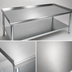 Thumbnail image #3 for John Boos Stallion 72 Inch x 30 Inch Stainless Steel Equipment Stand with Adjustable Undershelf