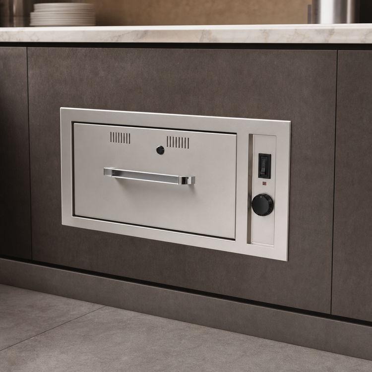 Product image #3 for RedHots Built-In Single-Drawer Warming Drawer, Holds 1 Full-Size Pan, 240V