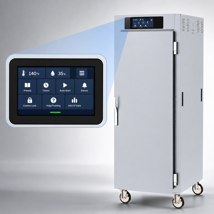 Product image #3 for Metro C5 8 Series Full-Height Mobile Controlled Temperature Heated Holding Cabinet with Solid Doors and Universal Wire Slides