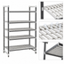 Thumbnail image #3 for Cambro Camshelving Elements XTRA 21 x 42 x 72-Inch 5-Tier Vented Stationary Starter Polymer Shelving Unit