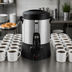 Thumbnail image #3 for Proctor-Silex Commercial 40-Cup Coffee Urn, Single-Wall Insulated, Brushed Aluminum, 120V