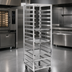 Thumbnail image #3 for Channel Manufacturing 304 Stainless Steel Single-Section No-Lift End-Load Bun Pan Oven Rack, 12-Pan Capacity